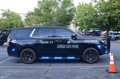 Georgia State Patrol Slick Top Tahoe K9 Unit In 2023 Police Cars State Police Emergency Vehicles