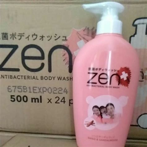 Jual Zen Antibacterial Body Wash Pump Shiso Sandalwood Ml Shopee