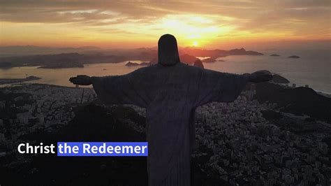 Rio's Christ the Redeemer statue at sunrise - One News Page VIDEO