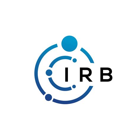 IRB letter technology logo design on white background. IRB creative ...