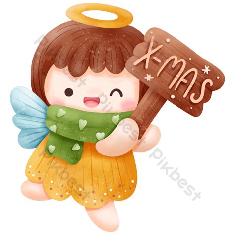 Christmas Series Cute Little Angel Illustration Png Images Eps Free Download Pikbest