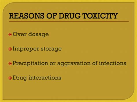 Ppt Drug Toxicity Powerpoint Presentation Free Download Id2159450