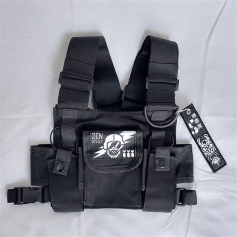 Zen Devils The Thunder Pilot Chest Bag Skull Tactical Urban Ninja