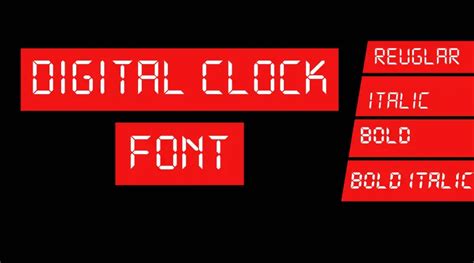 Digital Clock Font Download Free | Free Fonts Vault