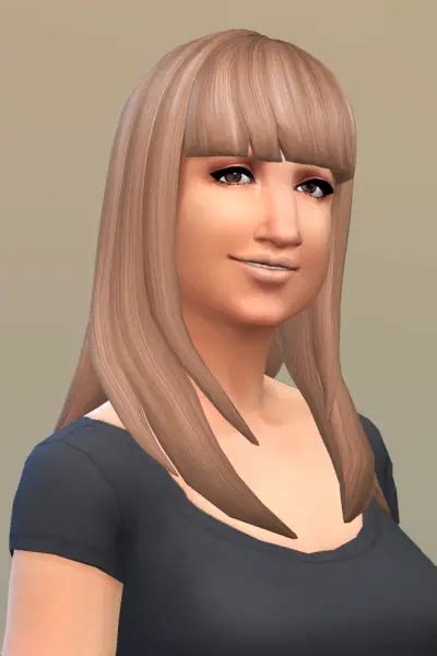 Sims 4 Hair Long Bangs Retstack