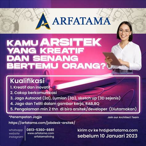 Loker Sipil Arsitek On Twitter Info Loker Dari Arfatama Arsitek