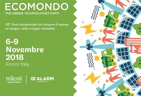 DAL 6 AL 9 NOVEMBRE SAREMO A RIMINI PER LA FIERA ECOMONDO L EVENTO