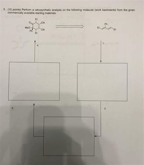 Solved Points Perform A Retrosynthetic Analysis On Chegg