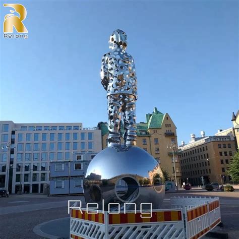 Customized Extra Large Outdoor Stainless Steel Sculpture China Extra