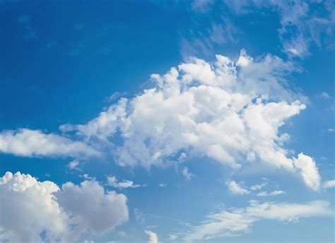 Nube Blanca En El Cielo Azul Ai Generativo Foto Premium