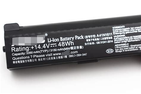 A41N1611 Battery For Asus ROG GL553 GL553VW GL553VE GL753V