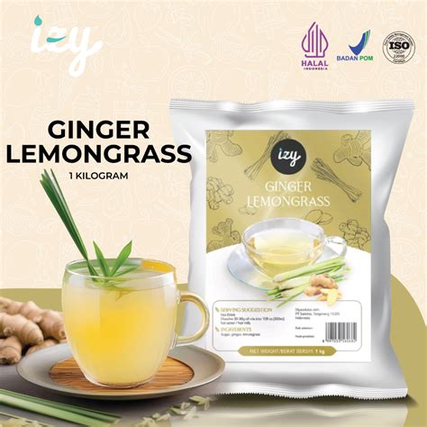 Jual Izy Powder Drink Ginger Lemongrass Bubuk Minuman Jahe Serai 1 Kg