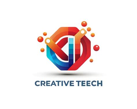 Modern Tech Logo Design Premium AI Generated Image