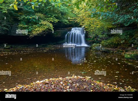 Cauldron Falls West Burton Waterfall Yorkshire Dales England Uk