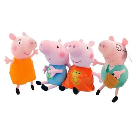 Pelúcia Família Peppa Pig George Mamãe Papai Pelucias Musicais Shopee