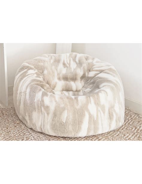 Pouf XLen fausse fourrure de qualité pour une déco cosy et très confortable