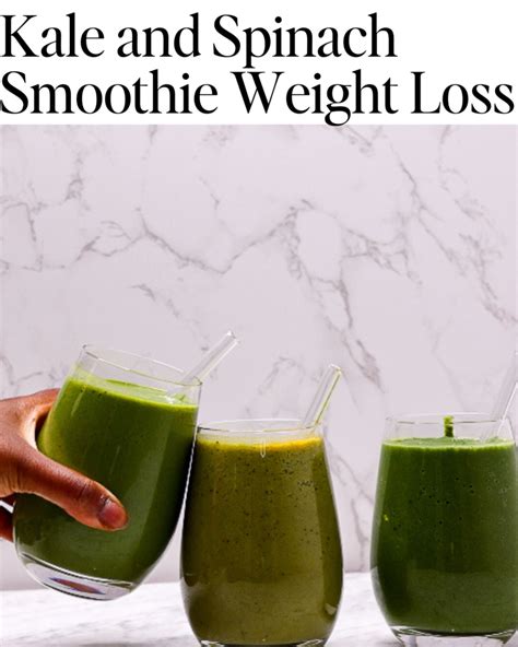 Kale And Spinach Smoothie Weight Loss The Fierce Lifestyle