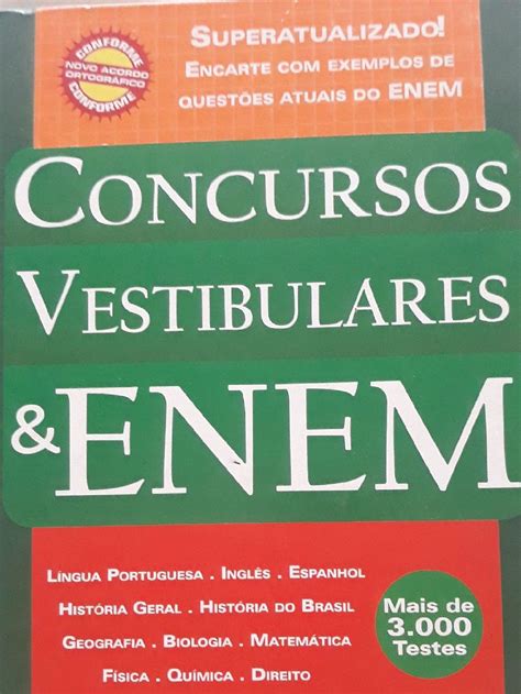 Livro Concursos Vestibulares E Enem Livro Dcl Usado 50411264 Enjoei