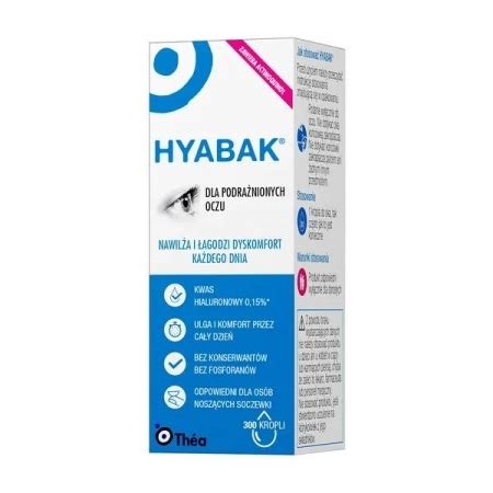 Hyabak Krople Do Oczu 10 Ml Krople Oczy Zdrowie Apteka