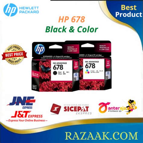 Jual Paket Tinta Hp Black Colour Original Printer