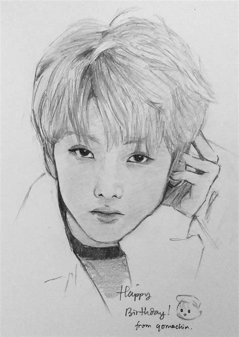 Nct Line Art Drawing Jisung Sharee Manthe