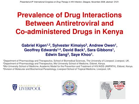 (PDF) HIV9 O121 - HIV Drug Interactions