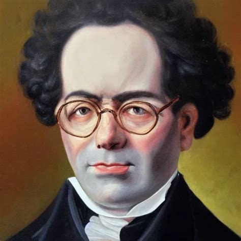 Realistic Painting Of Old Franz Schubert At Age 7 1 1 Stable