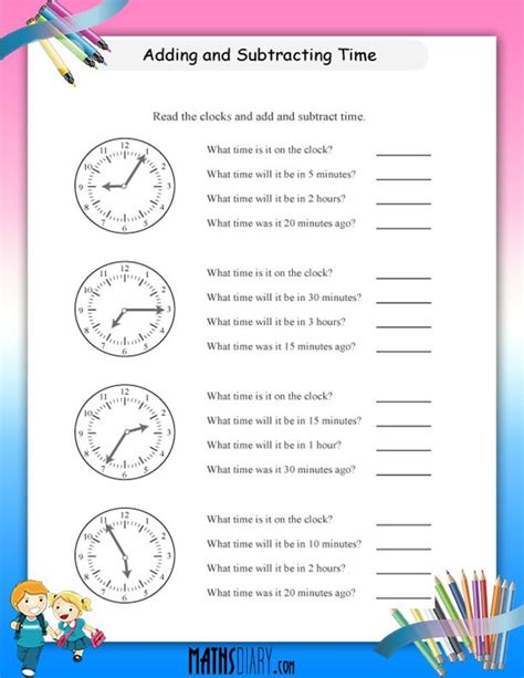 Time Grade 2 Math Worksheets