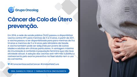 Câncer De Colo De Útero Prevenção Oncolog Medicamentos Especiais