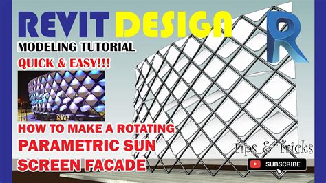 Rd031 How To Make A Rotating Parametric Sun Screen Facade In Revit