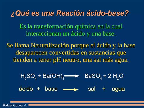 Reacciones Cido Base Ppt