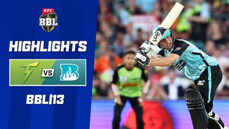 Sydney Thunder V Brisbane Heat Bbl 13