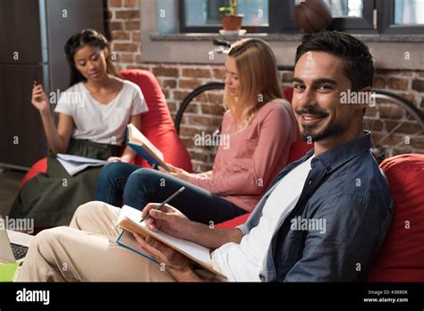 Multiethnic Students Studying Together Stock Photo Alamy