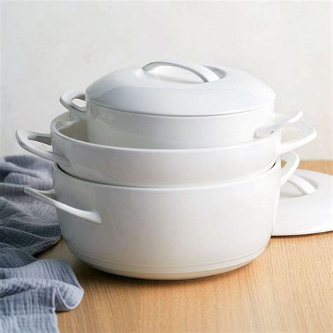 Ecology Signature Porcelain Casserole With Lid 35l House