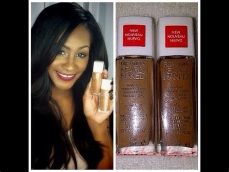 Revlon Nearly Naked Foundation First Impressions Review Demo On