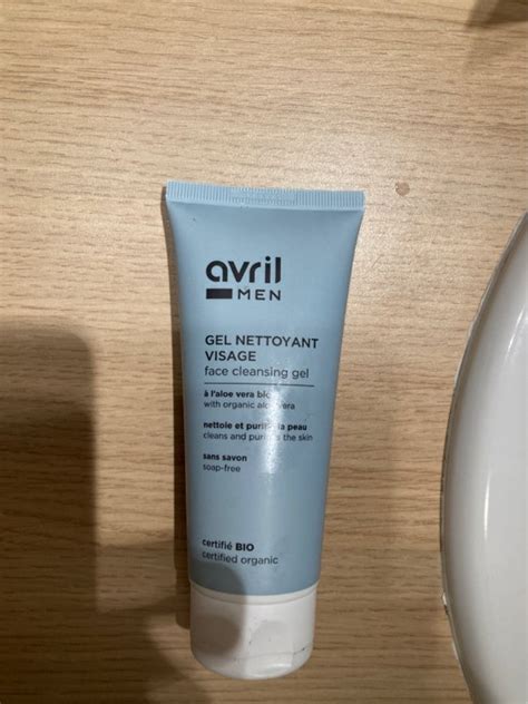 Avril Men Gel nettoyant purifiant visage bio sans savon à laloe vera