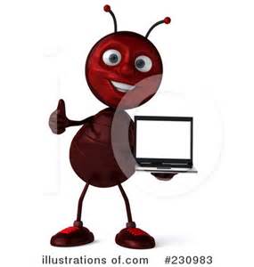 Fire Ant Clipart #65062 - Illustration by Dennis Holmes Designs