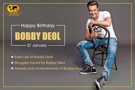 Bobby Deol Birthday Biography Struggles Award Andachievements