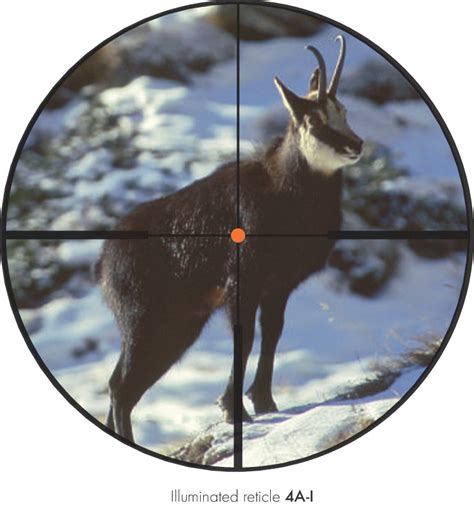 What is an illuminated reticle?