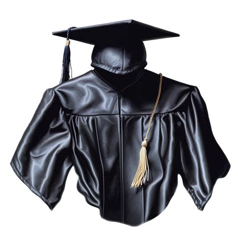 A Black Graduation Cap With A Tassel On The Top Premium AI Generated