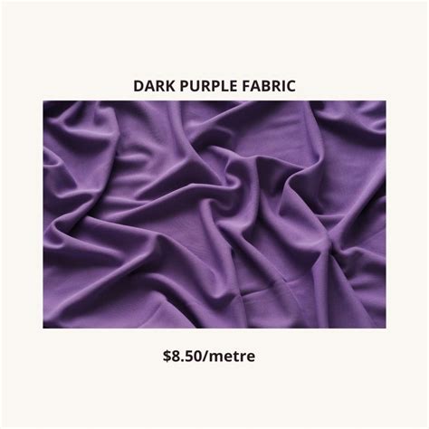 Dark Purple Fabric by Metre - Madrasah Wak Tanjong Al-Islamiah (MWTI)