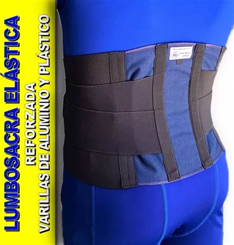 Faja Lumbar Sacrolumbar Reforzada Varillas Plastico Aluminio Meses