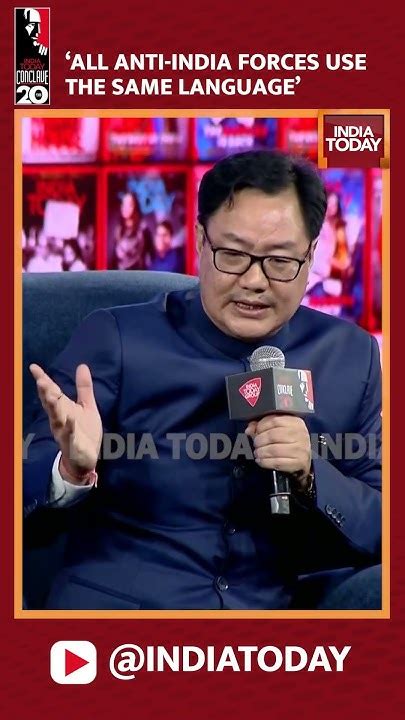 Kiren Rijiju Takes Jibe At Rahul All Anti India Forces Use Same