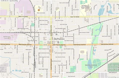 Mcpherson Map United States Latitude Longitude Free Maps