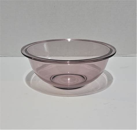 Cranberry Pyrex Nesting Mixing Bowl With Rolled Edge Etsy