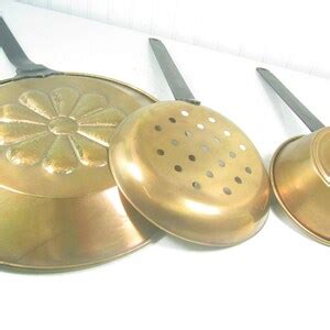 Rustic Kitchen, Ladle, Strainer, Frying Pan, Farmhouse Kitchen Decor ...