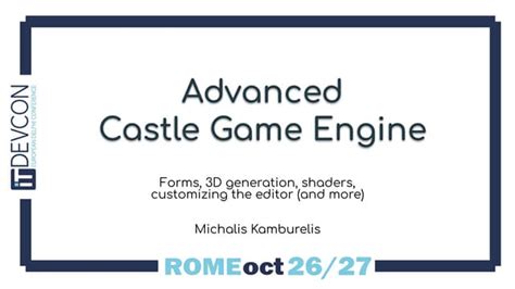 Advanced Castle Game Engine Features Forms 3d Generation Shaders