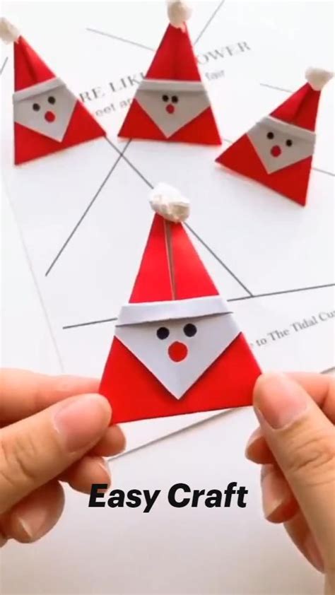 Cómo hacer un papÁ noel de papel origami Artofit