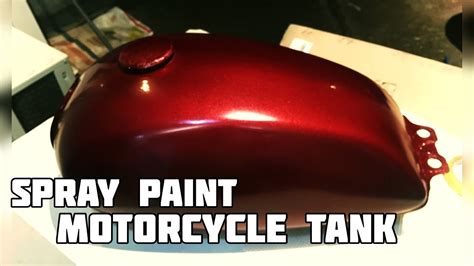 Bosny Spray Paint For Motorcycle Tank Repaint Metallic Red Totally Diy