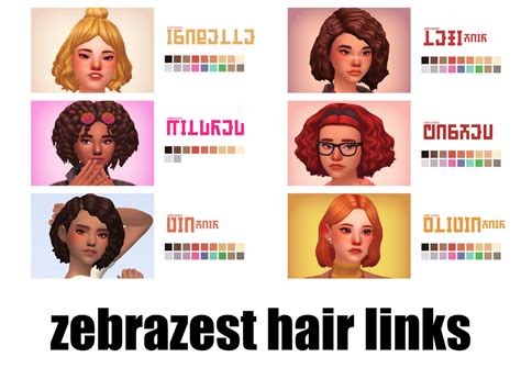 The sims 4 hair Zebrazest deactivated, so here are... | love 4 cc finds